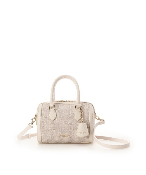 Samantha Thavasa Petit Choice（サマンサタバサ　プチチョイス）の「ツイード ボストンバッグ（ショルダーバッグ・レディース・ピンク/ダルブルー系/ブラック/オフホワイト・FREE）」の11枚目の写真