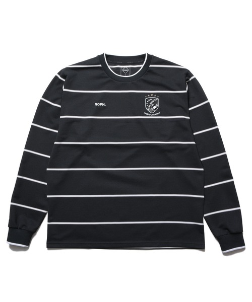 F.C.Real Bristol(エフシーレアルブリストル)の「CHAMPIONS BORDER L/S GAME SHIRT(Tシャツ/カットソー・メンズ・イエロー/ブラック/ホワイト・SMALL/MEDIUM/X-LARGE/LARGE/XX-LARGE)」の3枚目の写真