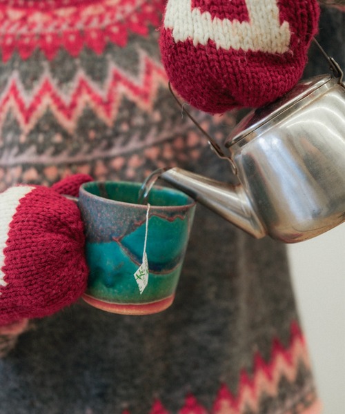 PAMM（パム）の「食卓のノルディックミックスニット（ニット/セーター・レディース・グレー/アイボリー・フリー）」の17枚目の写真