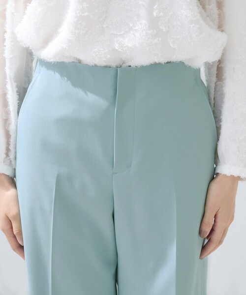 INDIVI（インディヴィ）の「【新作褒められパンツ】快温ワイドパンツ（その他パンツ・レディース・ライトベージュ/ホワイト/グリーン系/ネイビー・03/05/12/13/15 /19/34/36/38/40/42）」の7枚目の写真