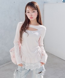 OLIVE des OLIVE | レースティアードチュニック(Tシャツ/カットソー)