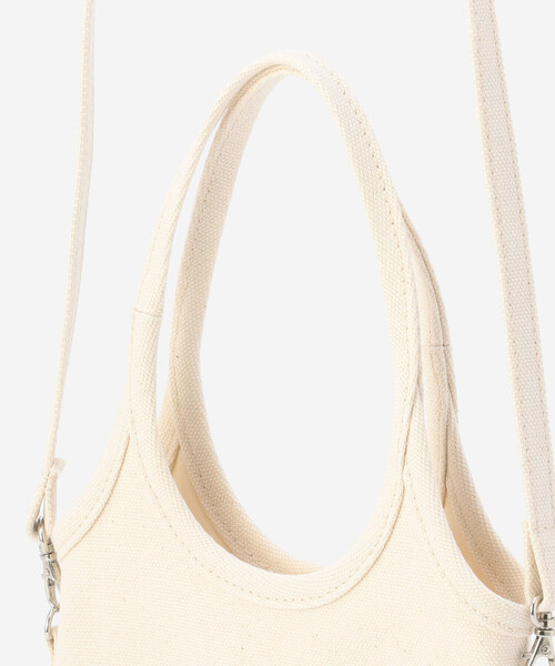 ORCIVAL（オーシバル）の「ORCIVAL | コットンキャンバス 2WAYバッグ UNISEX（ショルダーバッグ・レディース・アイボリー/ブラック/レッド・-）」の12枚目の写真