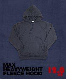 SHAKA WeAR | 12.0oz ヘビーウェイト起毛無地フードパーカー_ネイビー(パーカー)
