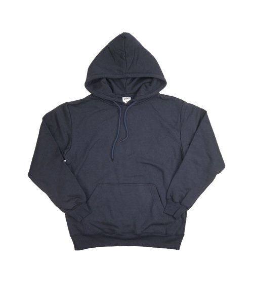 SHAKA WeAR(シャカウェア)の「12.0oz ヘビーウェイト起毛無地フードパーカー_ネイビー(パーカー・メンズ・その他・LARGE/MEDIUM/X-LARGE)」の2枚目の写真
