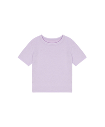 SALAD BAGUNI（サラダバグニ）の「Lace tag crop tee - purple pink（Tシャツ/カットソー）」
