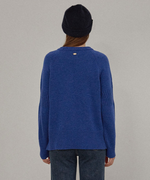 SLOWLOLLI（スローローリ）の「Cozy2 lambswool knit_2 Colors（ニット/セーター・レディース・オレンジ/ブルー・FREE）」の7枚目の写真