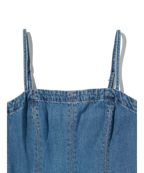 Levi's(リーバイス)の「Levi's/リーバイス デニム ゴデット ドレス(ワンピース・レディース・インディゴブルー・M/S/XS)」の6枚目の写真