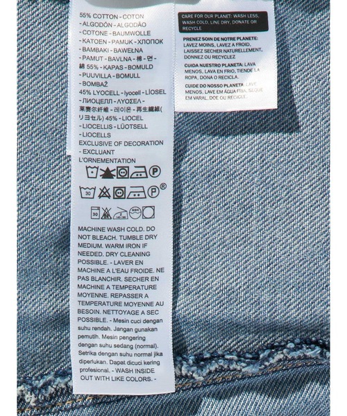 Levi's(リーバイス)の「Levi's/リーバイス デニム ゴデット ドレス(ワンピース・レディース・インディゴブルー・M/S/XS)」の10枚目の写真