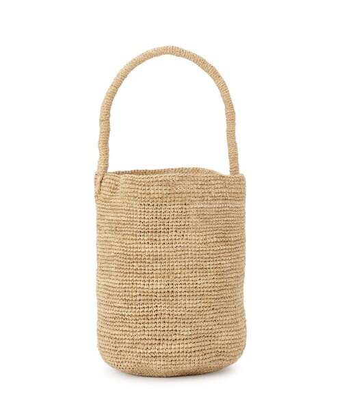 MADE IN MADA（メイドインマダ）の「MADE IN MADA（メイドインマダ）NAVIO バケツバッグ（ハンドバッグ・レディース・ブラウン系/グレー・00）」の5枚目の写真