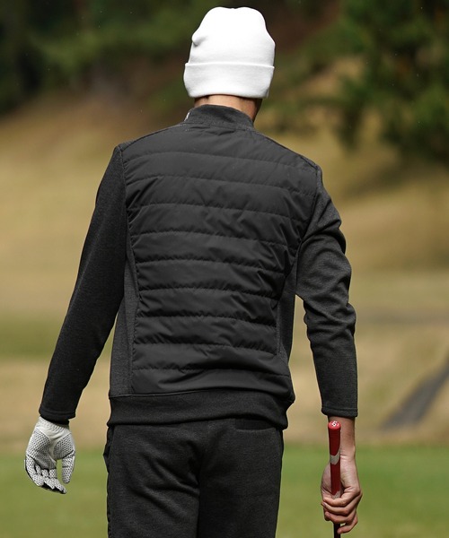 DIVINER GOLF】中綿キルト切替モックネック プルオーバー ジャケット