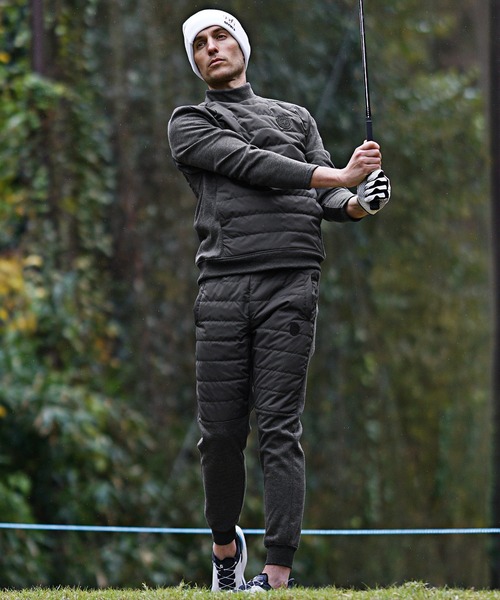 DIVINER GOLF】中綿キルト切替モックネック プルオーバー ジャケット