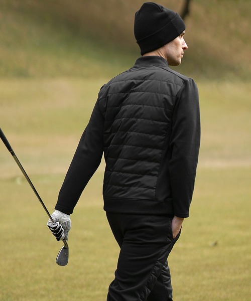 DIVINER GOLF】中綿キルト切替モックネック プルオーバー ジャケット