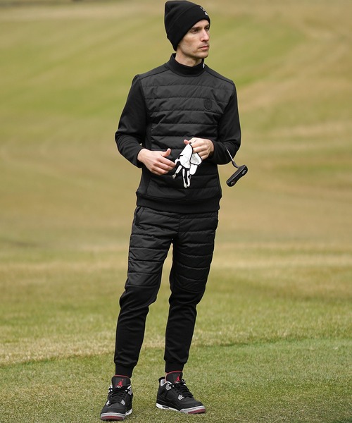 DIVINER GOLF】中綿キルト切替モックネック プルオーバー ジャケット