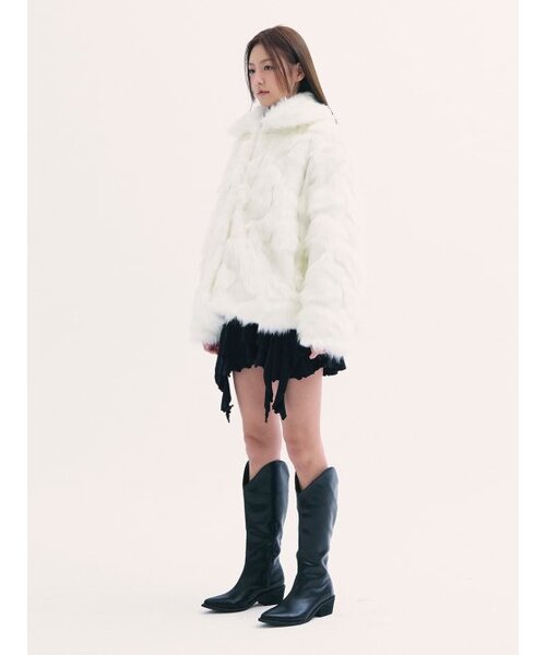 BABLETWO(ビーエイブルトゥー)の「Popo fur jacket WHITE(ムートンコート・レディース・その他・ONE SIZE)」の5枚目の写真