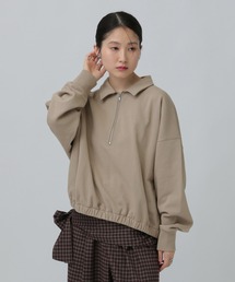 LEPSIM | ハーフZIPショートプルオーバー　637683(Tシャツ/カットソー)