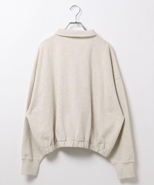 LEPSIM（レプシィム）の「ハーフZIPショートプルオーバー　637683（Tシャツ/カットソー・レディース・ブラック/グレー系その他/グレイッシュベージュ・FREE）」の22枚目の写真