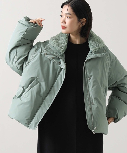 Gready Brilliant(グレディブリリアン)の「ボア衿ダウンバルーンスリーブコート(その他アウター・レディース・アイボリー/ミント/ベージュ・38)」の1枚目の写真