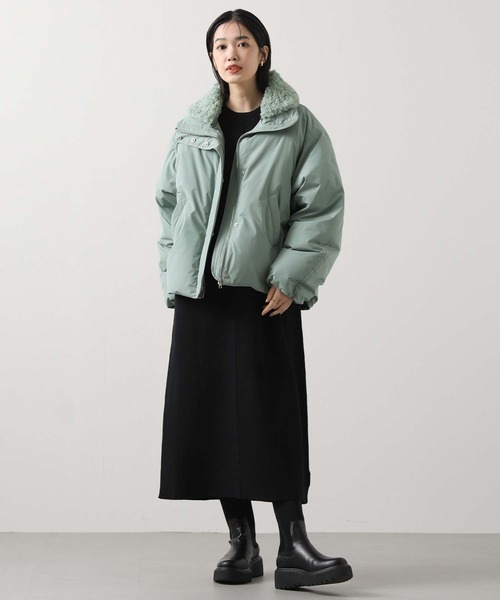 Gready Brilliant(グレディブリリアン)の「ボア衿ダウンバルーンスリーブコート(その他アウター・レディース・アイボリー/ミント/ベージュ・38)」の17枚目の写真