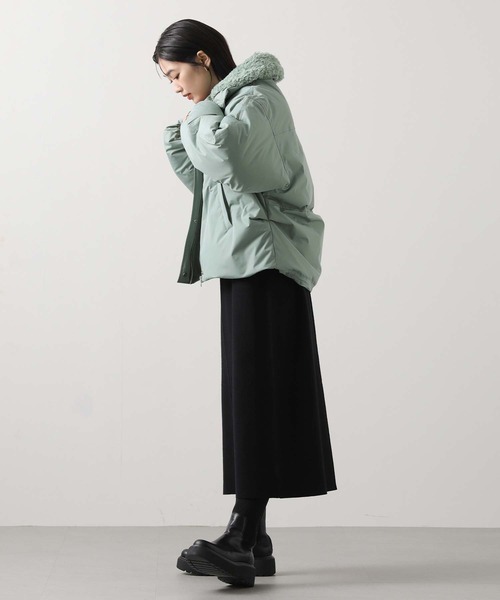 Gready Brilliant(グレディブリリアン)の「ボア衿ダウンバルーンスリーブコート(その他アウター・レディース・アイボリー/ミント/ベージュ・38)」の18枚目の写真