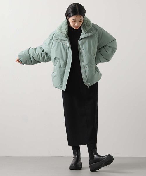 Gready Brilliant(グレディブリリアン)の「ボア衿ダウンバルーンスリーブコート(その他アウター・レディース・アイボリー/ミント/ベージュ・38)」の20枚目の写真