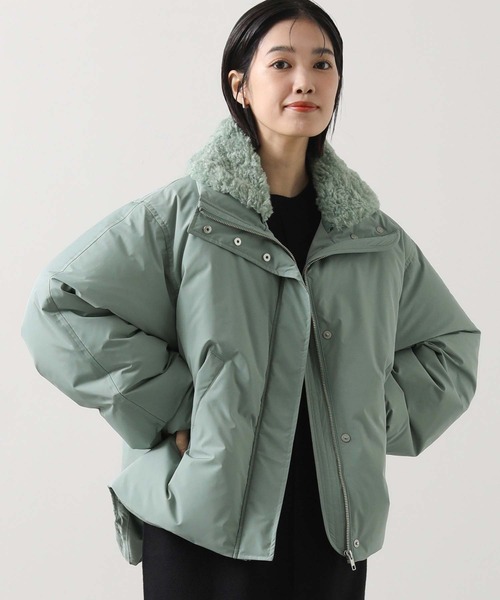 Gready Brilliant(グレディブリリアン)の「ボア衿ダウンバルーンスリーブコート(その他アウター・レディース・アイボリー/ミント/ベージュ・38)」の12枚目の写真