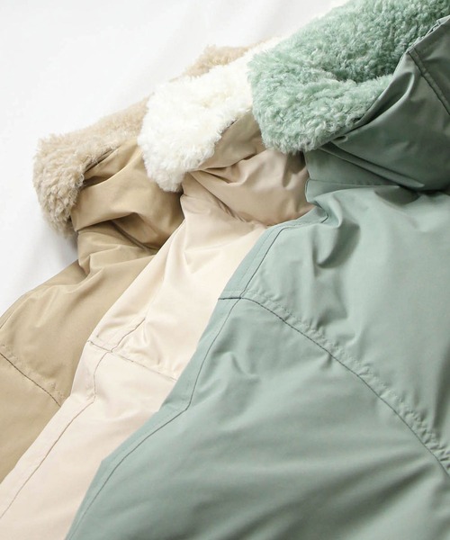 Gready Brilliant(グレディブリリアン)の「ボア衿ダウンバルーンスリーブコート(その他アウター・レディース・アイボリー/ミント/ベージュ・38)」の8枚目の写真