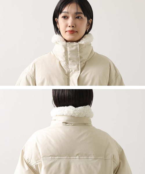 Gready Brilliant(グレディブリリアン)の「ボア衿ダウンバルーンスリーブコート(その他アウター・レディース・アイボリー/ミント/ベージュ・38)」の15枚目の写真