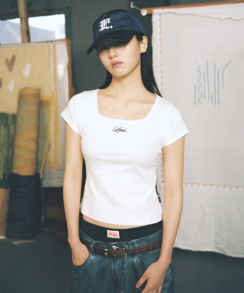 LMCの「WM スクエア クロップド Tシャツ ブラック（Tシャツ/カットソー・レディース・その他・S/M）」の3枚目の写真