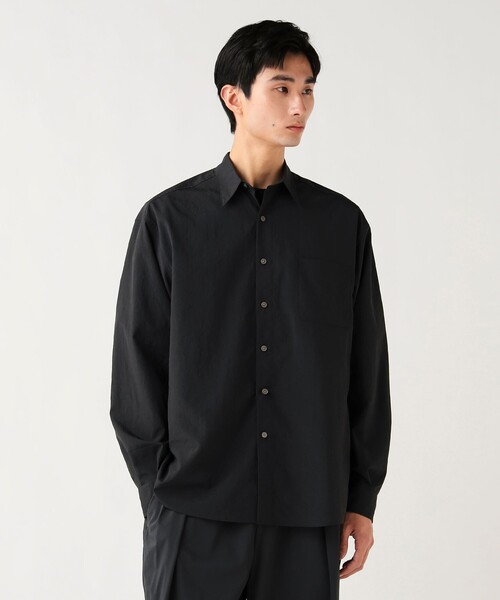 BEAMS HEART(ビームスハート)の「【6/18値下げ】綿タッチ ポリエステル シャツ(ユニセックス)(シャツ/ブラウス・メンズ・ホワイト/ブルー/チャコールグレー・LARGE/SMALL/MEDIUM)」の2枚目の写真