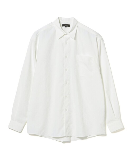 BEAMS HEART(ビームスハート)の「【6/18値下げ】綿タッチ ポリエステル シャツ(ユニセックス)(シャツ/ブラウス・メンズ・ホワイト/ブルー/チャコールグレー・LARGE/SMALL/MEDIUM)」の6枚目の写真