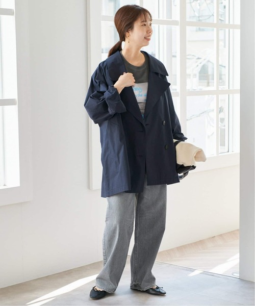 Spick & Span（スピックアンドスパン）の「《新色有り / 追加》C/Pミドル丈トレンチコート（トレンチコート・レディース・ナチュラル/ネイビー/ベージュ系その他・38/36）」の9枚目の写真