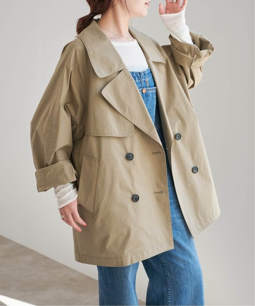 Spick & Span（スピックアンドスパン）の「《新色有り / 追加》C/Pミドル丈トレンチコート（トレンチコート・レディース・ナチュラル/ネイビー/ベージュ系その他・38/36）」の17枚目の写真
