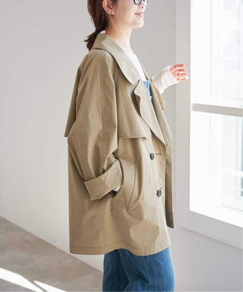 Spick & Span（スピックアンドスパン）の「《新色有り / 追加》C/Pミドル丈トレンチコート（トレンチコート・レディース・ナチュラル/ネイビー/ベージュ系その他・38/36）」の18枚目の写真