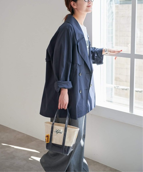 新色有り / 追加》C/Pミドル丈トレンチコート（トレンチコート