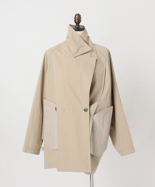 新色有り / 追加》C/Pミドル丈トレンチコート（トレンチコート