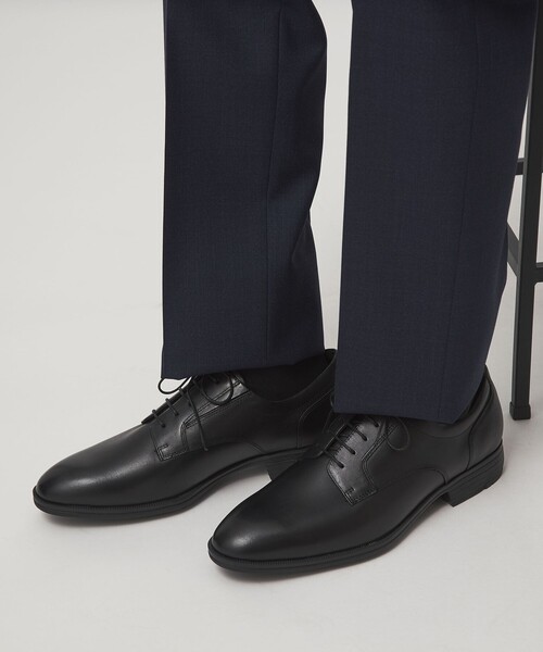 texcy luxe(テクシーリュクス)の「<texcy luxe>プレーントゥ ドレスシューズ -消臭・抗菌-(ドレスシューズ・メンズ・ブラック・25cm/27cm/25.5cm/26.5cm/26cm)」の1枚目の写真