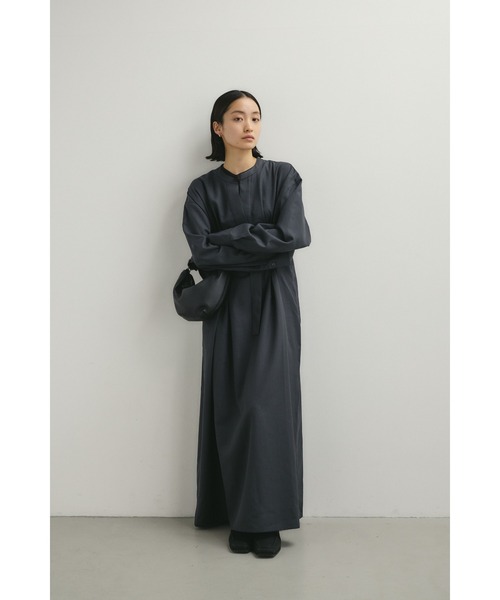 STYLEMIXER（スタイルミキサー）の「バックルベルトワンピース（ワンピース・レディース・チャコールグレー/ライトベージュ・SMALL/MEDIUM）」の4枚目の写真