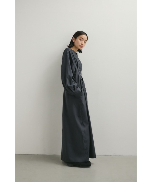 STYLEMIXER（スタイルミキサー）の「バックルベルトワンピース（ワンピース・レディース・チャコールグレー/ライトベージュ・SMALL/MEDIUM）」の6枚目の写真