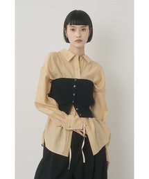 Limue（リミュ）の「ニットビスチェセットシャツ（シャツ/ブラウス）」