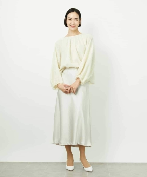 MICHEL KLEIN（ミッシェル・クラン）の「[セットアップ対応]袖ボリュームブラウス（シャツ/ブラウス・レディース・ブラック・38）」の17枚目の写真