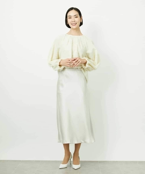 MICHEL KLEIN（ミッシェル・クラン）の「[セットアップ対応]袖ボリュームブラウス（シャツ/ブラウス・レディース・ブラック・38）」の15枚目の写真