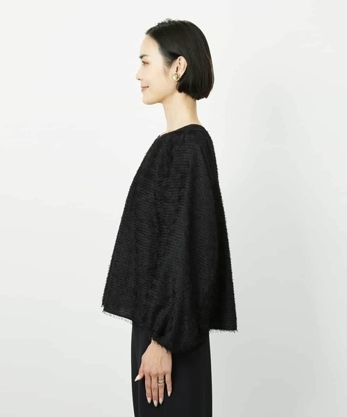 MICHEL KLEIN（ミッシェル・クラン）の「[セットアップ対応]袖ボリュームブラウス（シャツ/ブラウス・レディース・ブラック・38）」の9枚目の写真