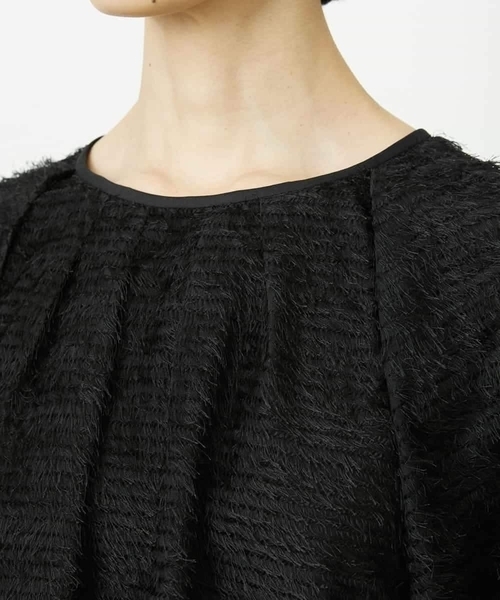 MICHEL KLEIN（ミッシェル・クラン）の「[セットアップ対応]袖ボリュームブラウス（シャツ/ブラウス・レディース・ブラック・38）」の6枚目の写真