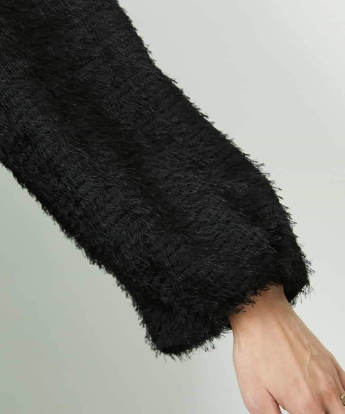 MICHEL KLEIN（ミッシェル・クラン）の「[セットアップ対応]袖ボリュームブラウス（シャツ/ブラウス・レディース・ブラック・38）」の5枚目の写真