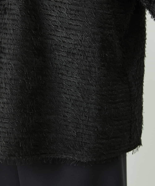 MICHEL KLEIN（ミッシェル・クラン）の「[セットアップ対応]袖ボリュームブラウス（シャツ/ブラウス・レディース・ブラック・38）」の4枚目の写真