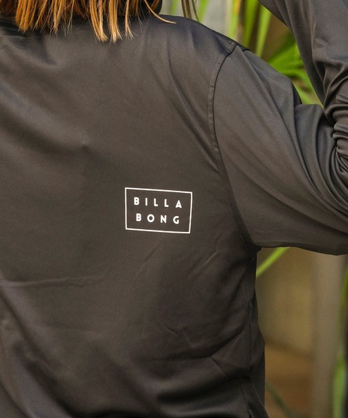 BILLABONG（ビラボン）の「【BILLABONG/ビラボン】ジップラッシュガード/水陸両用　UVケア　ハイネックジップアップ　長袖　ラッシュガード(水着)（ラッシュガード・レディース・ブラック・MEDIUM）」の3枚目の写真