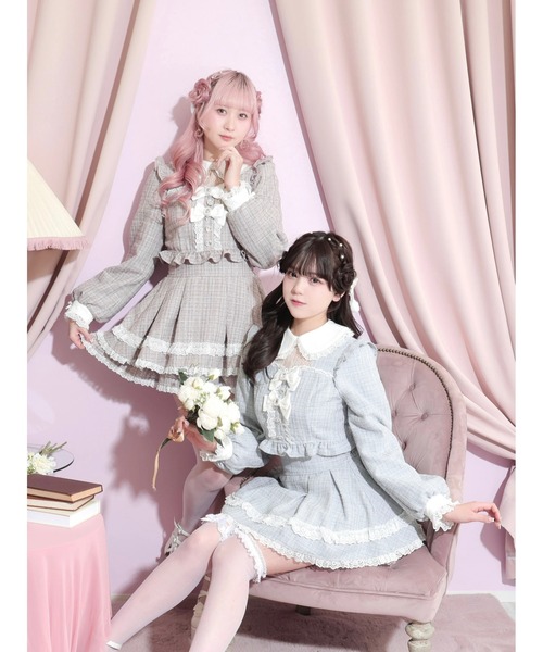 ご購入者様決定꒰Cute Love꒱フェアアイル柄 セットアップ 灰色 ノルディック柄 LOVETOXIC キラキラロングパンツセットアップ'【30％OFF】【SALE