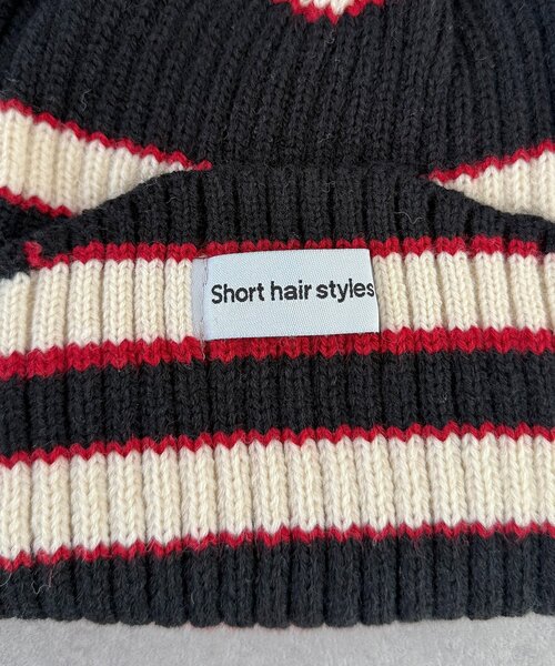 CPCM(シーピーシーエム)の「マルチボーダーニット帽(キャップ・レディース・グレー/サックスブルー/ブラック・FREE)」の9枚目の写真