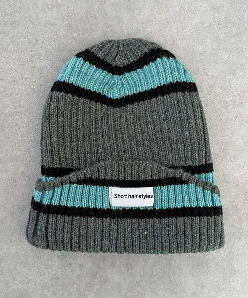 CPCM(シーピーシーエム)の「マルチボーダーニット帽(キャップ・レディース・グレー/サックスブルー/ブラック・FREE)」の15枚目の写真