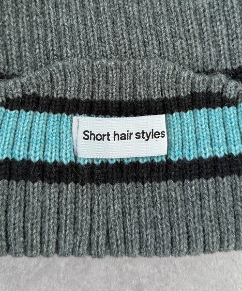 CPCM(シーピーシーエム)の「マルチボーダーニット帽(キャップ・レディース・グレー/サックスブルー/ブラック・FREE)」の17枚目の写真